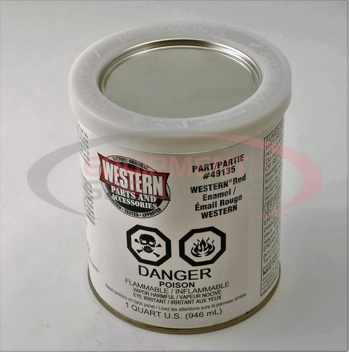 (Western) [49135] Paint, Red – Quart Can (multiples of 6)