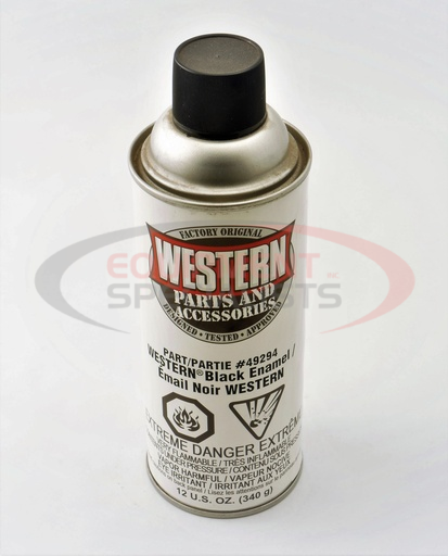 (Western) [49294] Paint, Black Satin – Aerosol (multiples of 6)
