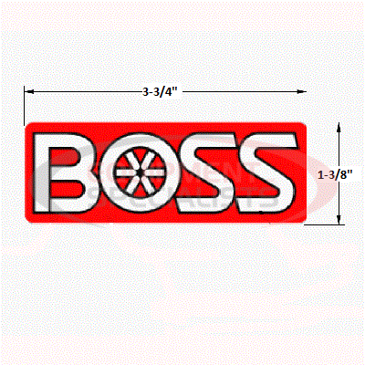 (Boss) [MSC13666] DECAL, UC LOGO, ATV/UTV