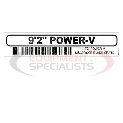 (Boss) [MSC16122] DECAL, BLADE ID, 9'2, 09+