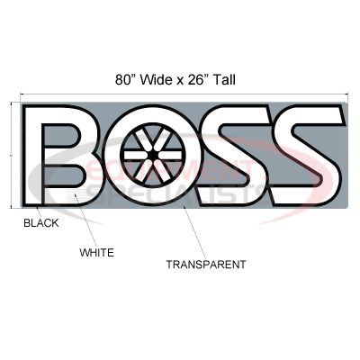 (Boss) [MSC16981] DECAL, BOSS LOGO, BLADE, LDR BXP