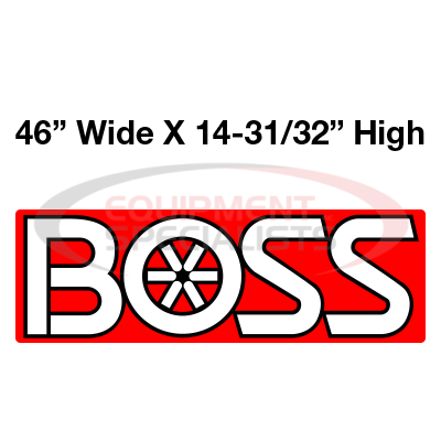 (Boss) [MSC16983] DECAL, BOSS LOGO, BH BOX PLOW