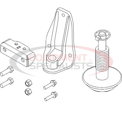 (Boss) [MSC18181] PLOW SHOE OPTION KIT, BOLT-ON, DXT (1 SHOE)
