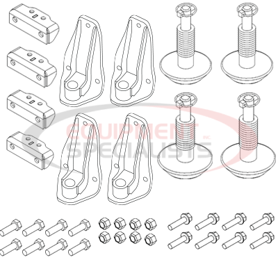 (Boss) [MSC18184] KIT-PLOW 4-SHOE OPTION, BOLT-ON, DXT