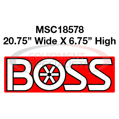 (Boss) [MSC18578] DECAL, BOSS LOGO, RED, FRONT OF BLADE, HTX