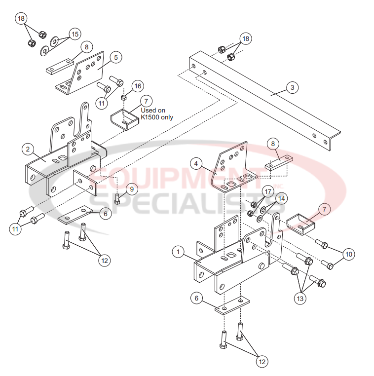 Western 67865 - MOUNT KIT GM #67865 | Equipment Specialists