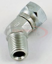 SWIVEL HOSE FITTING 1/4"X45DEG