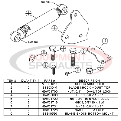 (Boss) [STB05659] KIT-SHOCKSUPER DUTY X
