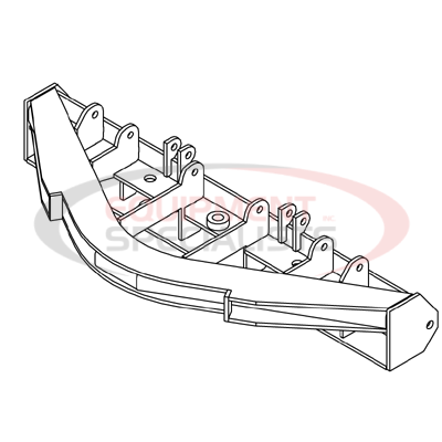 (Boss) [STB07547-03] BAR-PFRAME ATT, RT3 10, STR BLD [WELD, BLK]