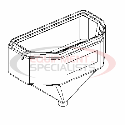 (Boss) [TGS05944] HOPPER W/LATCH, 11 CU FT, TGS