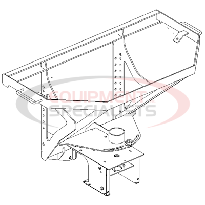 (Boss) [TGS06054-03] FRAME ASM, 6 CU FT, TGS [WELD, BLACK]