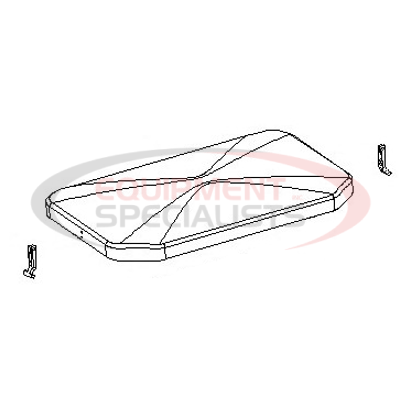 (Boss) [TGS15503] COVER, HOPPER, WITH HARDWARE, 2 STAGE, TGS