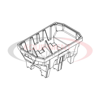 (Boss) [VBS20800] HOPPER, 2 CU YD, LLDPE, VBS, 19+