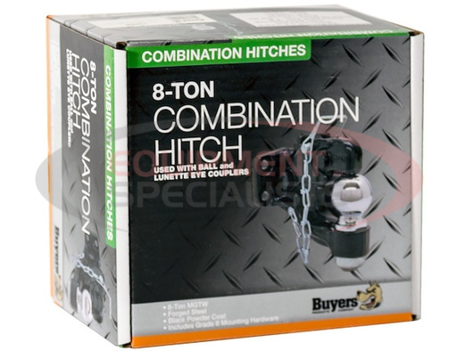 (Buyers) [10050] 8 TON Combination Hitch With Mounting Kit 2 Inch Ball BH8 Series