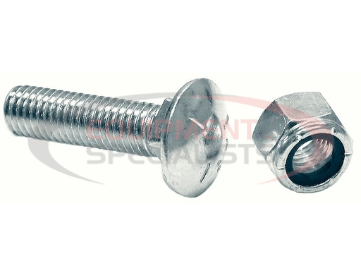 (Buyers) [1301065] SAM Bulk Cutting Edge 5/8 x 2-1/2 Inch Carriage Bolt And Locknut - Set Of 12