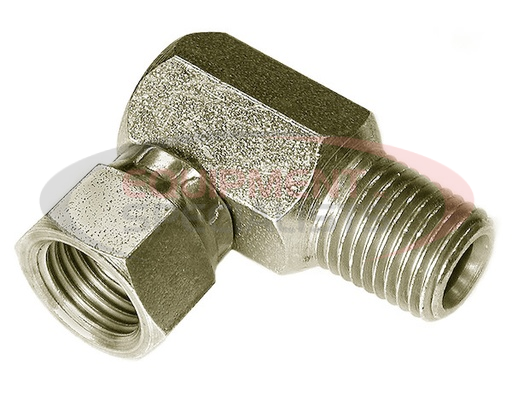 (Buyers) [1304315] SAM Swivel Adapter 90? Ad Union (Male) 1/4 Inch NPTF/NPSM-Replaces Fisher #319K