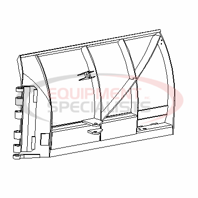 BLADE HALF W/EDGE, RT3, RIGHT, 10', FCE