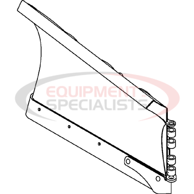 (Boss) [BAR17515] BLADE HALF W/EDGE, RT3, RIGHT, 10', DXT