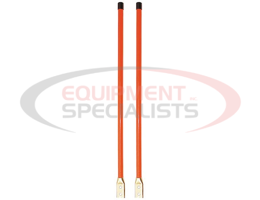 (Buyers) [1308105] 3/4 X 28 INCH FLUORESCENT ORANGE BOLT-ON BUMPER MARKER SIGHT RODS WITH HARDWARE