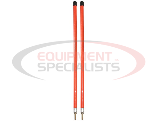 (Buyers) [1308106] 3/4 X 28 INCH FLUORESCENT ORANGE BUMPER MARKER SIGHT RODS WITH HARDWARE