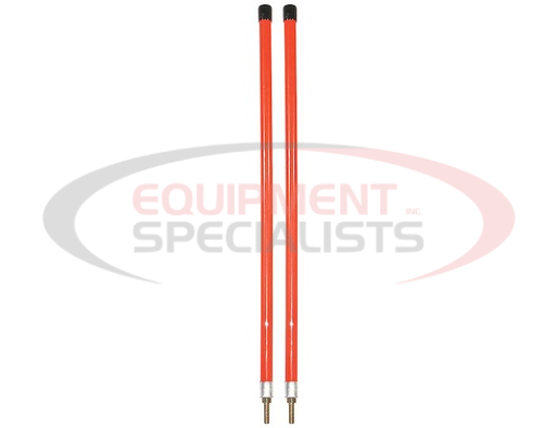 (Buyers) [1308106] 3/4 x 28 Inch Fluorescent Orange Bumper Marker Sight Rods with Hardware