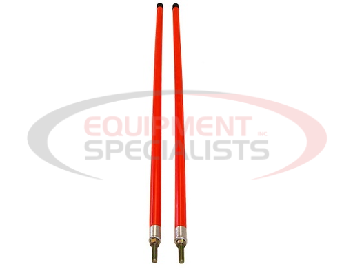 (Buyers) [1308111] 3/4 X 36 INCH FLUORESCENT ORANGE BUMPER MARKER SIGHT RODS WITH HARDWARE