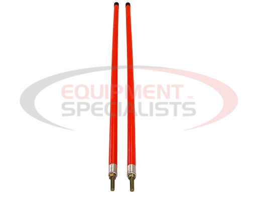(Buyers) [1308111] 3/4 x 36 Inch Fluorescent Orange Bumper Marker Sight Rods with Hardware