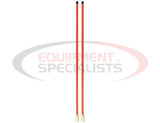 (Buyers) [1308115] 3/4 X 48 INCH FLUORESCENT ORANGE BOLT-ON BUMPER MARKER SIGHT RODS WITH HARDWARE