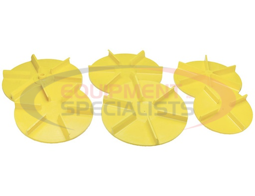 (Buyers) [1308900] SAM UNIVERSAL YELLOW POLY REPLACEMENT SPINNER 18 INCH DIAMETER COUNTERCLOCKWISE
