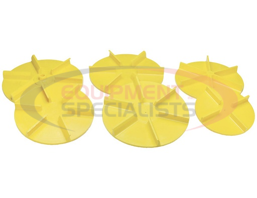 (Buyers) [1308900] SAM Universal Yellow Poly Replacement Spinner 18 Inch Diameter CounterClockwise