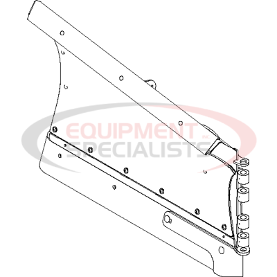 (Boss) [BAR18090] BLADE HALF W/EDGE, RT3, RH, 8'2, POLY DXT