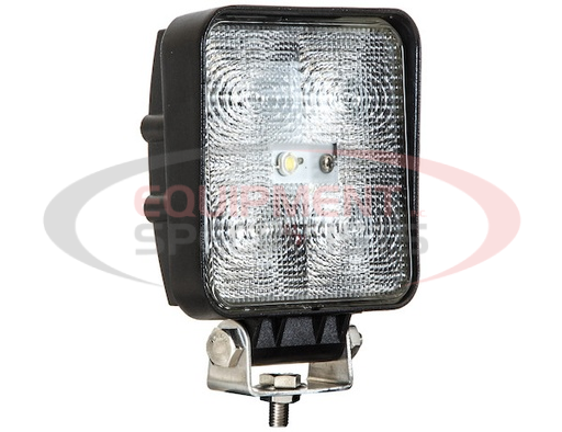(Buyers) [1492117] 4 INCH SQUARE LED CLEAR FLOOD LIGHT