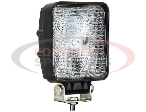 (Buyers) [1492117] 4 Inch Square LED Clear Flood Light