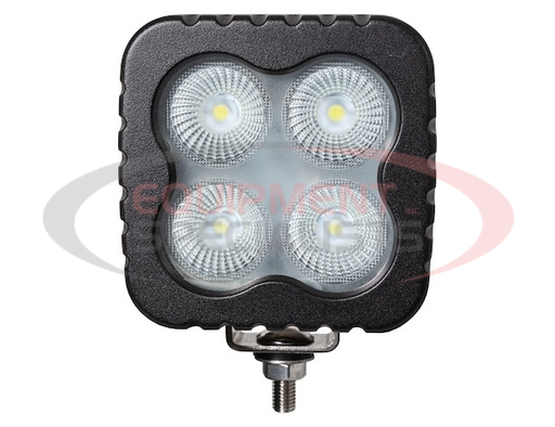 (Buyers) [1492198] HEATED 4 INCH SQUARE LED FLOOD LIGHT - CLEAR