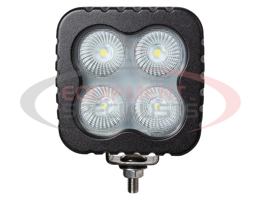 (Buyers) [1492198] Heated 4 Inch Square LED Flood Light - Clear