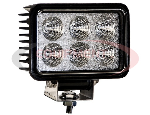 (Buyers) [1493218] 4 Inch by 6 Inch Rectangular LED Clear Spot Light With White Housing