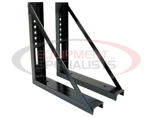(Buyers) [1701005] 18x18 Inch Welded Black Structural Steel Mounting Brackets