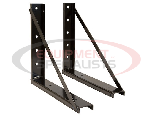 (Buyers) [1701015] 24X24 INCH WELDED BLACK STRUCTURAL STEEL MOUNTING BRACKETS
