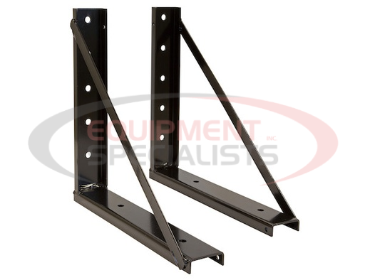 (Buyers) [1701016] 24x24 Inch Welded Black Formed Steel Mounting Brackets