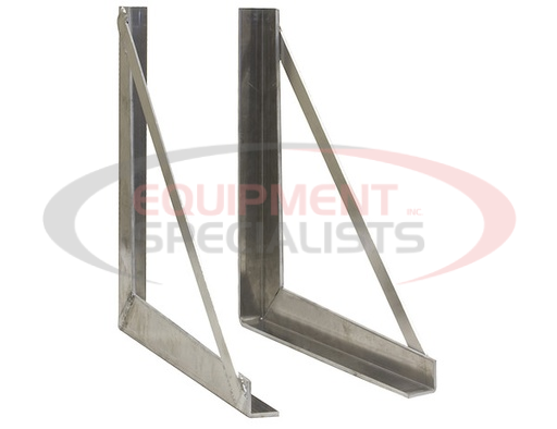 (Buyers) [1701030] 18x18 Inch Welded Aluminum Truck Tool Box Brackets