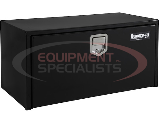 (Buyers) [1702105] 18X18X36 INCH BLACK STEEL UNDERBODY TRUCK BOX WITH PADDLE LATCH