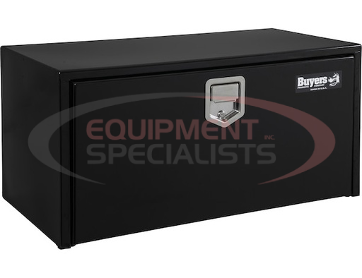 (Buyers) [1702105] 18x18x36 Inch Black Steel Underbody Truck Box With Paddle Latch