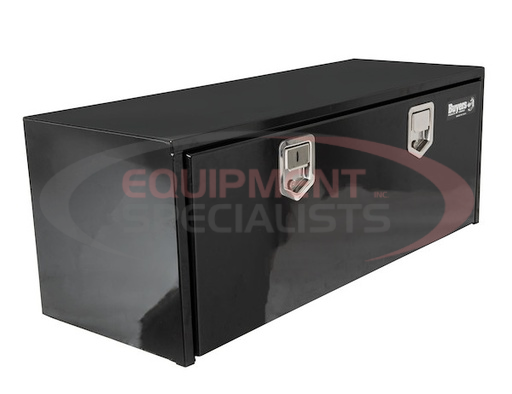 (Buyers) [1702115] 18x18x60 Inch Black Steel Underbody Truck Box With Paddle Latch