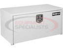 18X18X36 INCH WHITE STEEL UNDERBODY TRUCK BOX