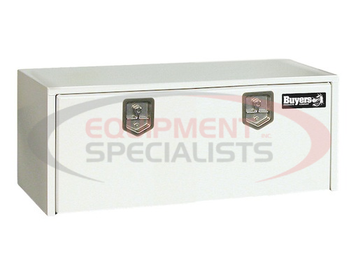 (Buyers) [1702410] 18x18x48 Inch White Steel Underbody Truck Box