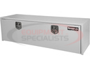 18X18X60 INCH WHITE STEEL UNDERBODY TRUCK BOX