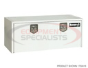 18X18X66 INCH WHITE STEEL UNDERBODY TRUCK BOX