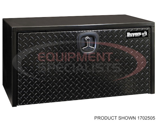 (Buyers) [1702500] 18X18X24 INCH BLACK STEEL UNDERBODY TRUCK BOX WITH ALUMINUM DOOR