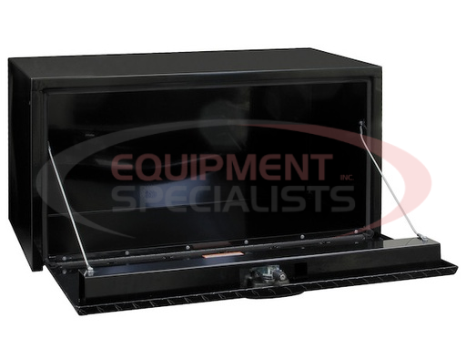 (Buyers) [1702503] 18X18X30 INCH BLACK STEEL UNDERBODY TRUCK BOX WITH ALUMINUM DOOR