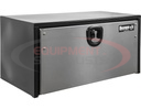 18X18X36 INCH BLACK STEEL TRUCK BOX WITH STAINLESS STEEL DOOR